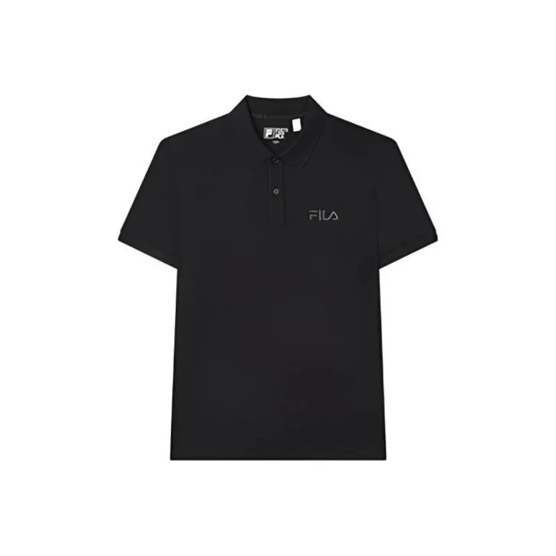 FILA Polo Shirt Unisex Jet Black-0
