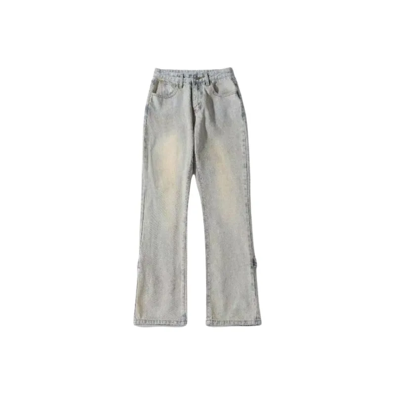 WELTER EXPERIMENT Classic Jeans Style Men's Yellow Mud And Black-11