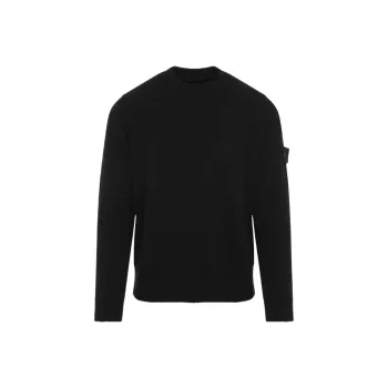 STONE ISLAND Logo Patch Crewneck Jumper