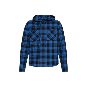 OFF WHITE Checked Drawstring Shirt
