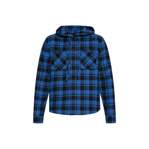 OFF WHITE Checked Drawstring Shirt