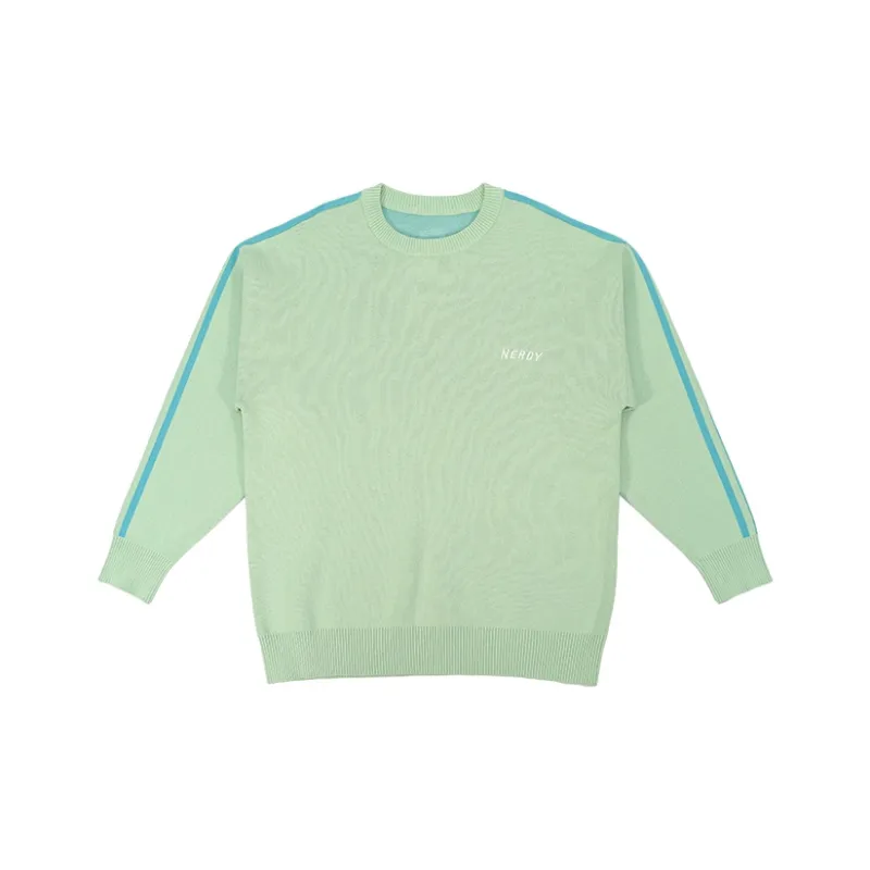 NERDY x Doraemona Nerdy X Doraemon Co-Branding Sweater Unisex Green-0