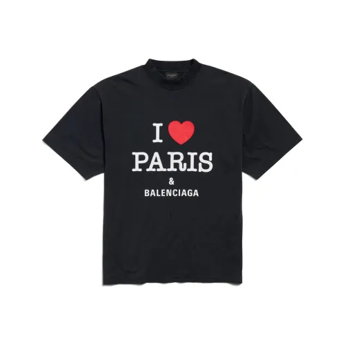 Balenciaga I Love Paris & Balenciaga Printed T Shirt