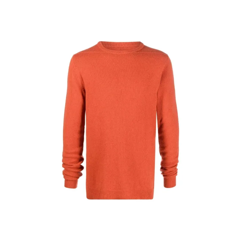 RICK OWENS Cashmere Sweaters Men Orange-0