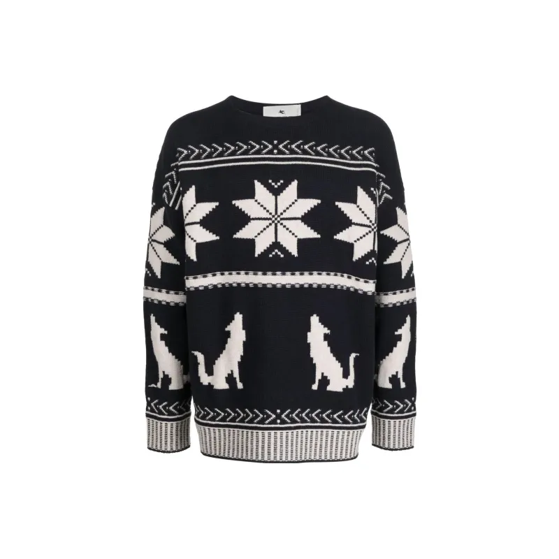 ETRO Patterned jacquard Knitted Jumper-0