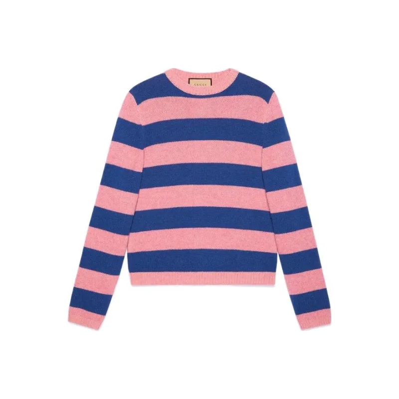 GUCCI Cashmere Sweaters Men Blue Pink-0