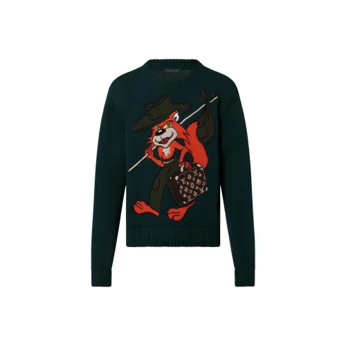 LOUIS VUITTON Sweater Men's Green