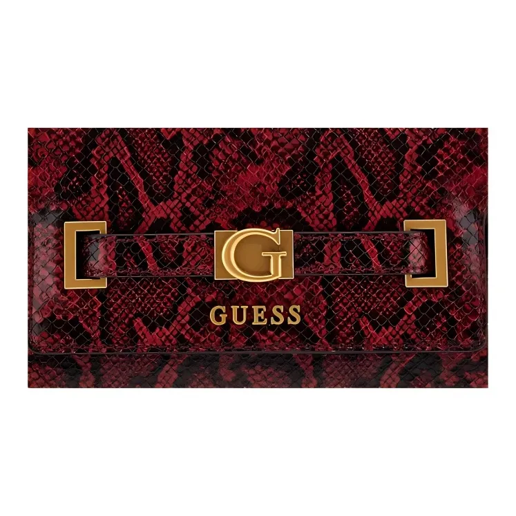 GUESS Polyurethane Shoulder Bag Crossbody Bag Handbag Mini Women's Red-4