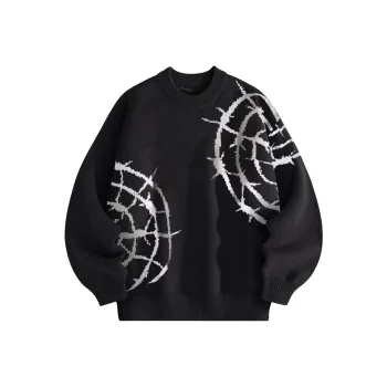 F.K.V.A Loose Fit Sweater Spring Autumn And Winter Unisex