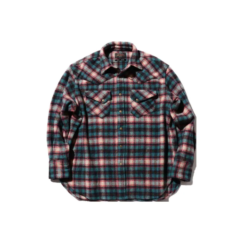 Beams Checked Western Shirt-7