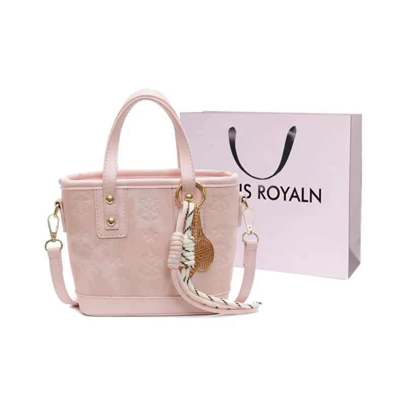LOUIS ROYALN PU Handbag Regular Women's White & Brown/Black/Blue/Pink-9