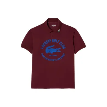 LACOSTE Polo Shirt Men's Bordeaux