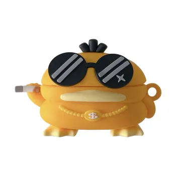 CHRROTA Compatibility With, Besi WM01 Silicone Cartoon Social Duck Soft Case Headphone Protective Cover Headphone Cases