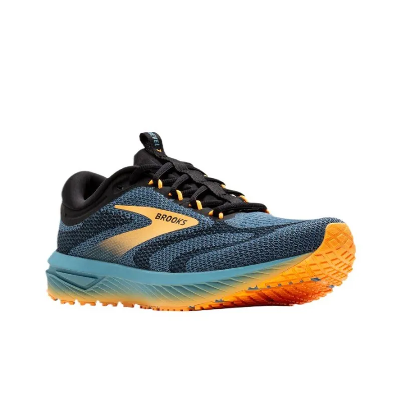 Brooks Revel 7 Storm Blue Black Orange Pop-1