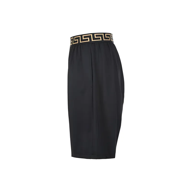 VERSACE La Greca Waistband Bermuda Shorts-2