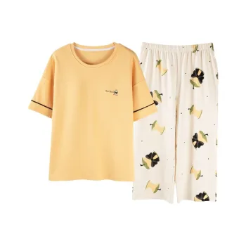 XISHE Pajama Set Women's Yellow