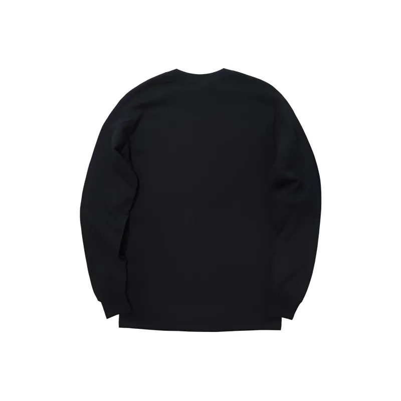 Thrasher Straight Long-Sleeved T-Shirt US Version Unisex Black-1