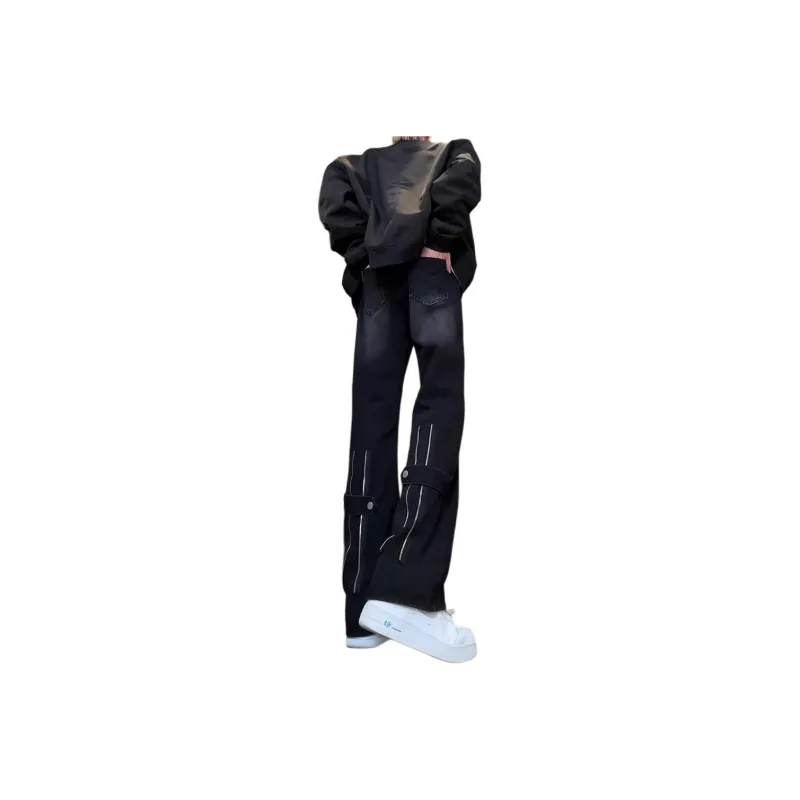 TESTUNG Jeans Men Black--3