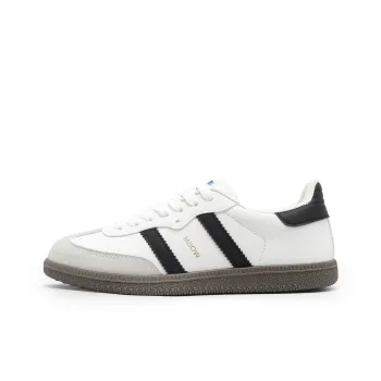 MIIOW German Army Trainers Lightweight And Breathable Low Top Skateboard Shoes Women's White
