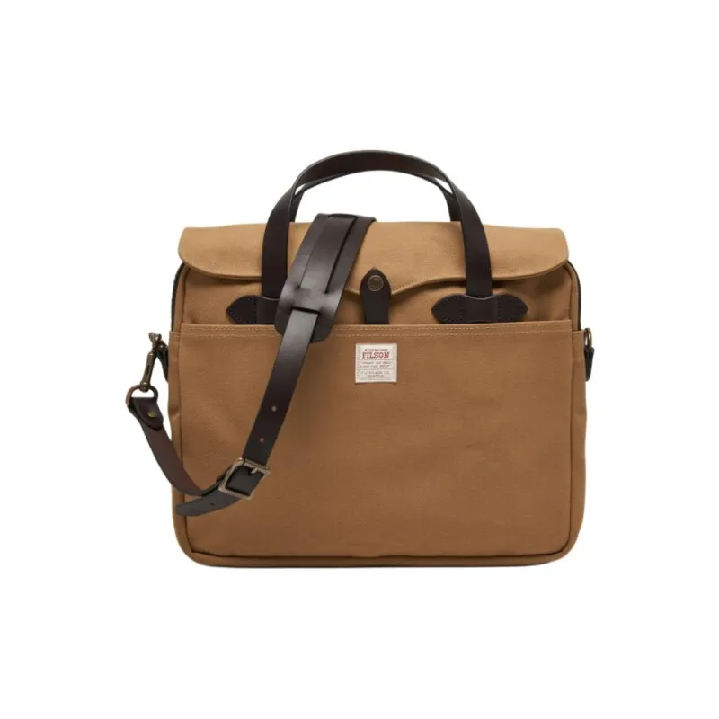 Filson Cotton Briefcase Men's Tan-0