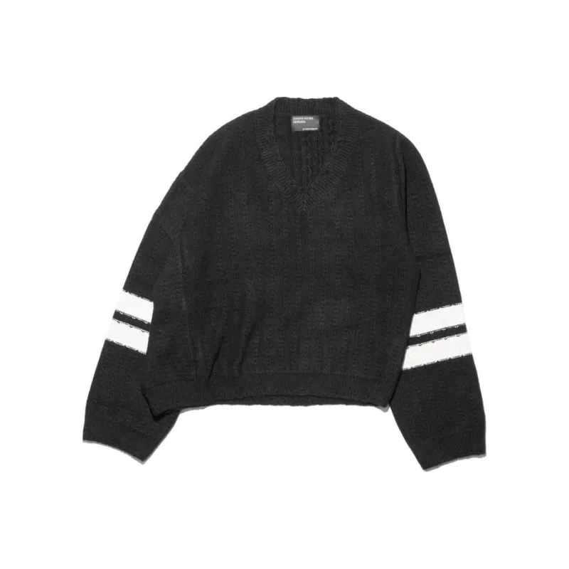 ENFANTS RICHES DEPRIMES Striped Asymmetric Sweater-0