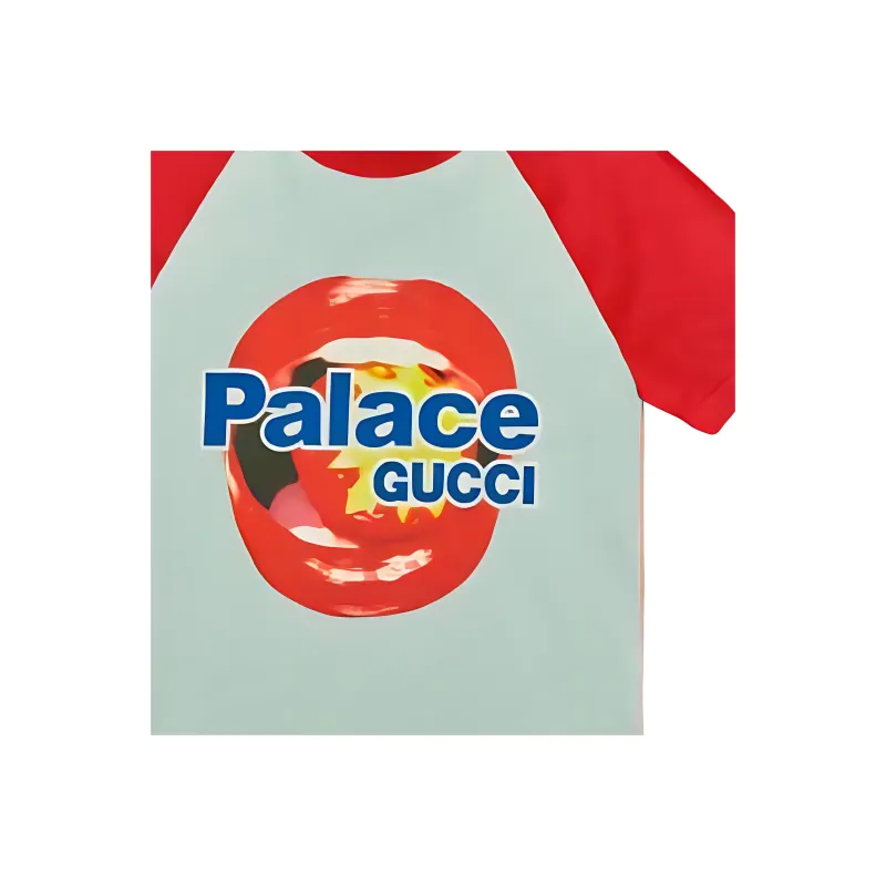 JIMEI PALACE X GUCCI Printed Cotton Jersey T-shirt-2