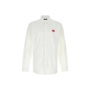 BALMAIN Kiss Printed Poplin Shirt