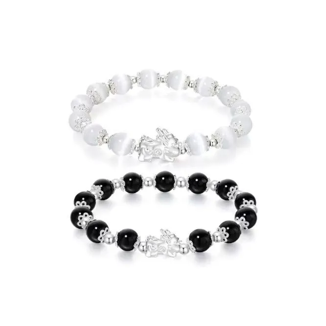 Atsuyama Natural Agate Jade Bracelets Unisex-2