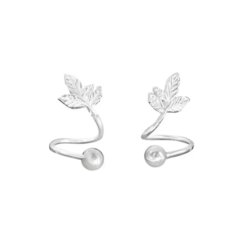 Good Quality S999 Fine Silver Stud Earrings Unisex-4