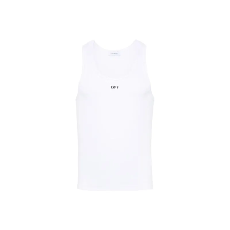 OFF-WHITE Logo-print Cotton Tank Top-0