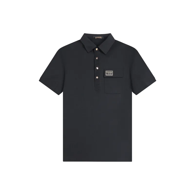 PP.GOLDEN Polo Shirt Men's Black-0