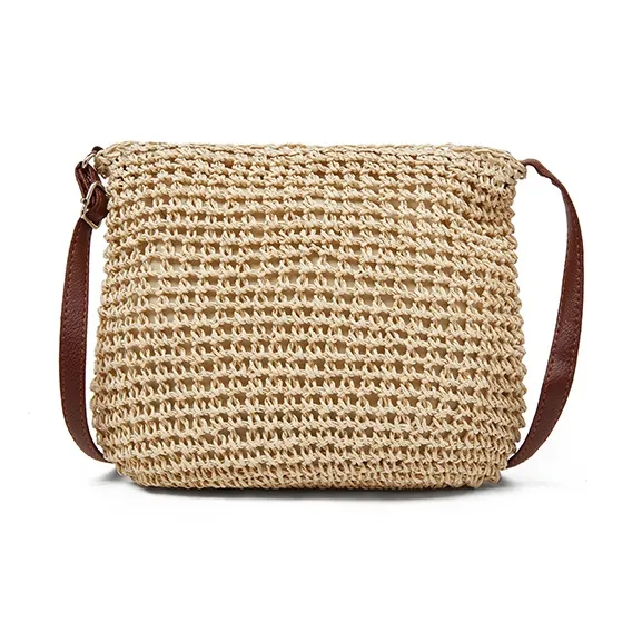 Old Man's Head Fabric Crossbody Bag Women's Beige/Light Brown-7