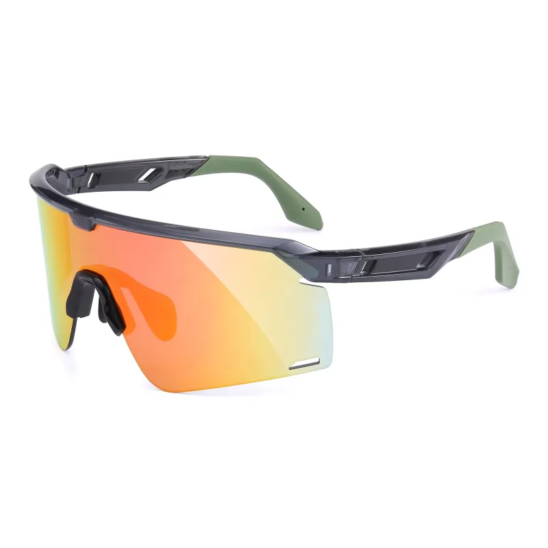 SUYAN TR/Memory Plastic Plate Alloy Frame Irregular Shape Sunglasses Unisex-6
