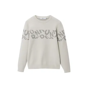HLA Knitwear Men Beige Apricot Pattern 56