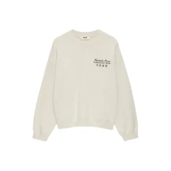 MSGM Logo print Crew neck Sweatshirt