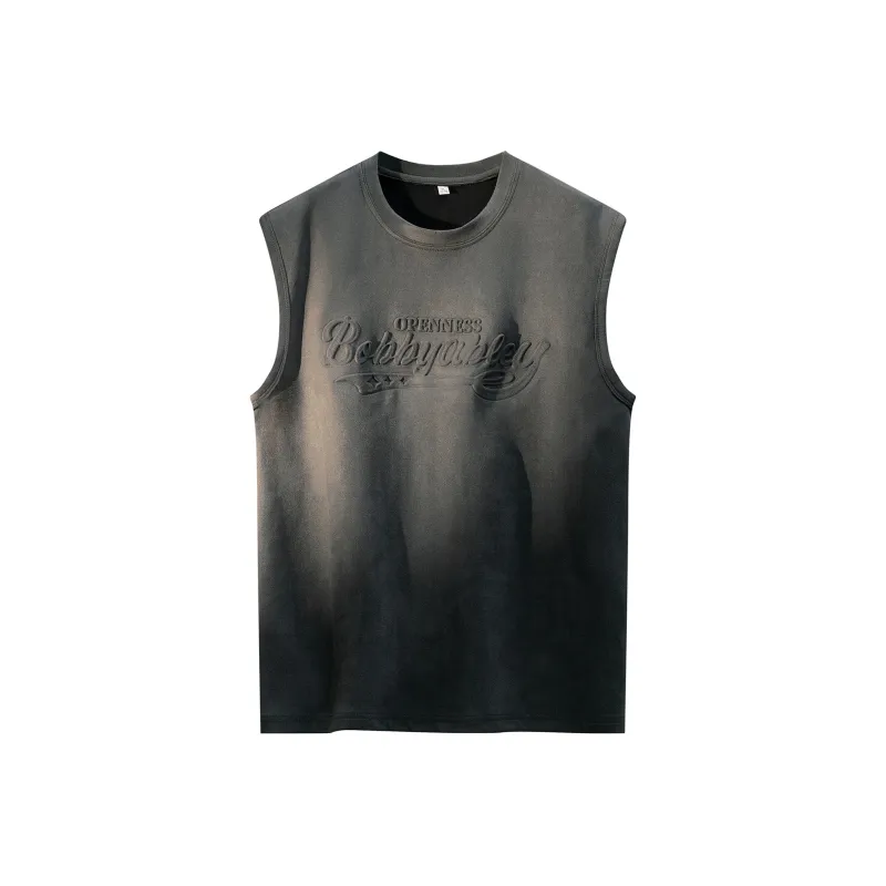 BOBBY ABLEY Versatile Loose Fit Straight Fit Letter Moisture Wicking Sleeveless Tank Top Unisex-29