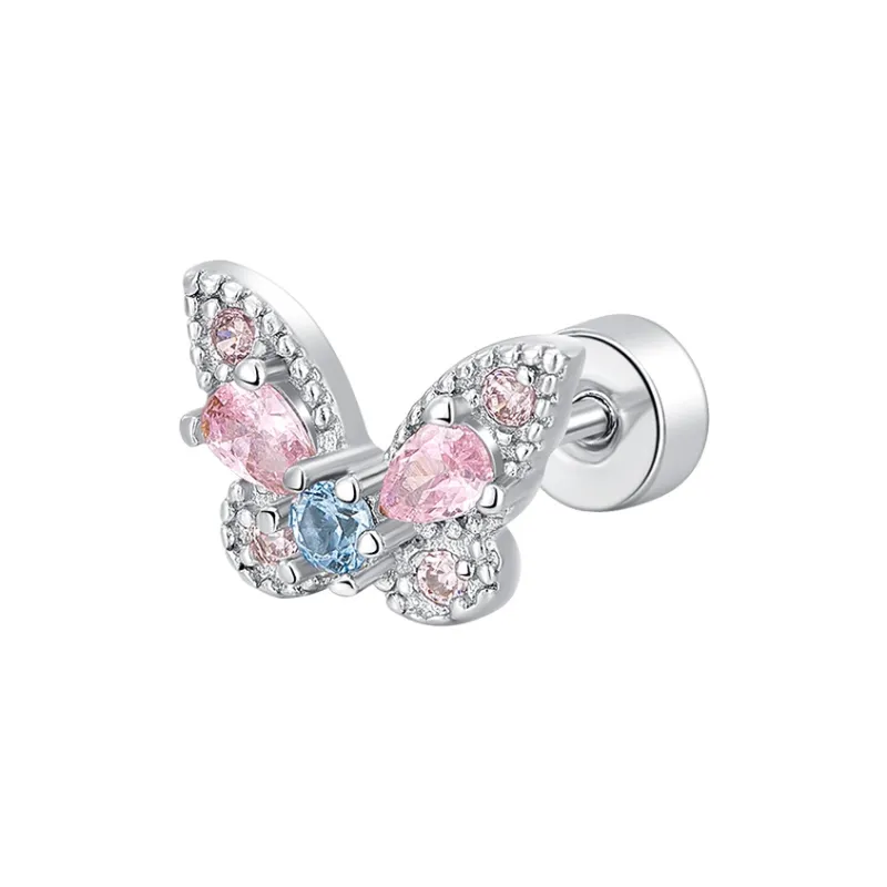 Lady Go Titanium Steel Stud Earrings Women's-3