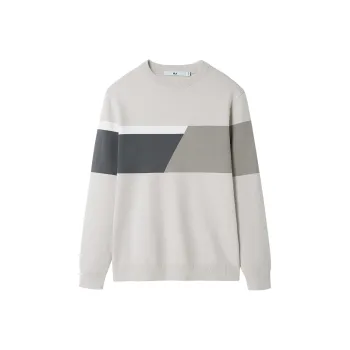 HLA Knitwear Men Oat Stripes E8