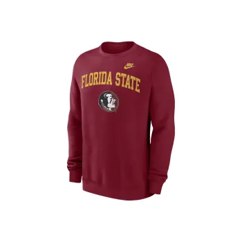 Nike Florida State Seminoles Legacy Classic Arch Over Logo Men's Nike College Pullover Crew