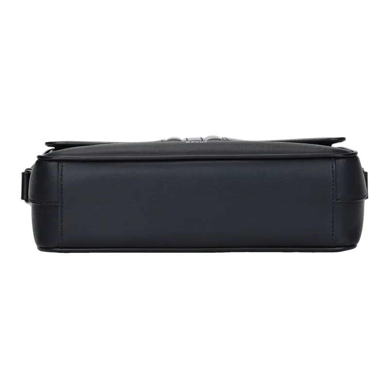 BALLY MYTHOS Regenerated Cow Leather Shoulder Bag Crossbody Bag Men's Black-3