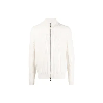 FEDELI Ribbed Cashmere Cardigan