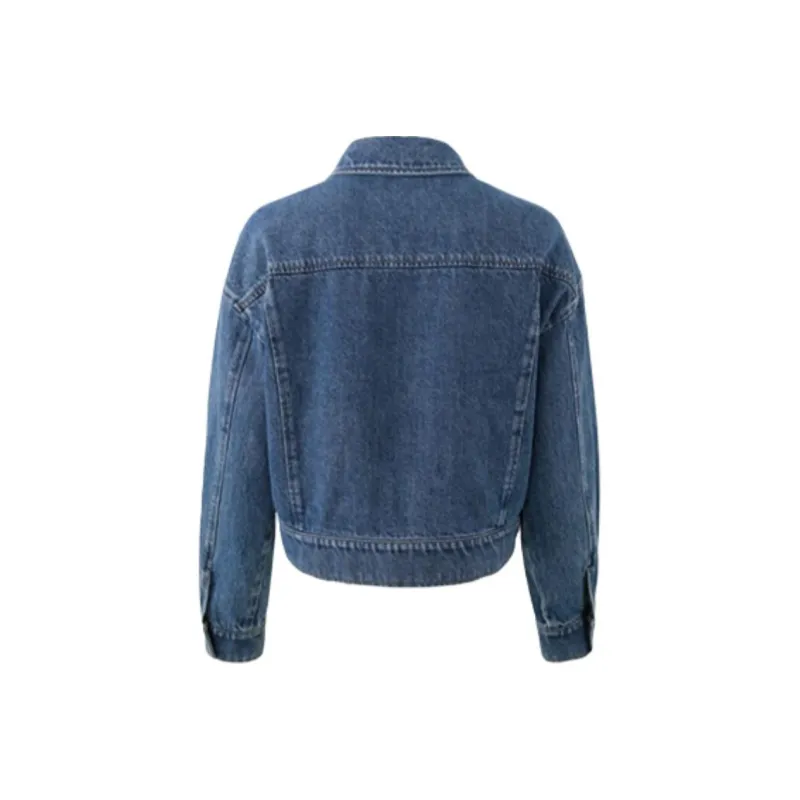 YALIDA Denim Jacket Women's Blue B0-1