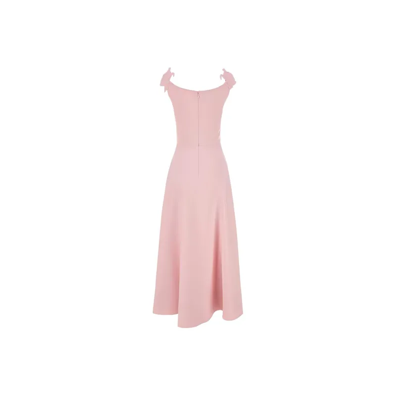 Valentino Straight Hem Sleeveless Midi Dress-1