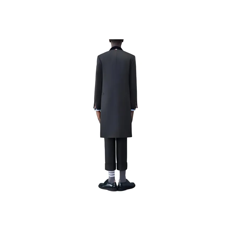 THOM BROWNE Coats Men Gray-1