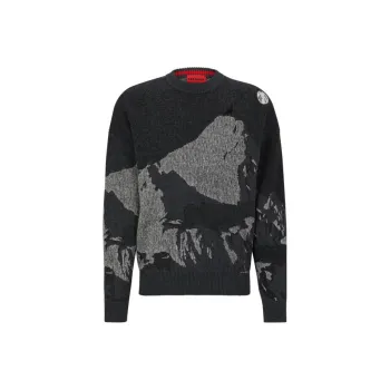 HUGO BOSS FW23 Sweater Men's Dark Gray