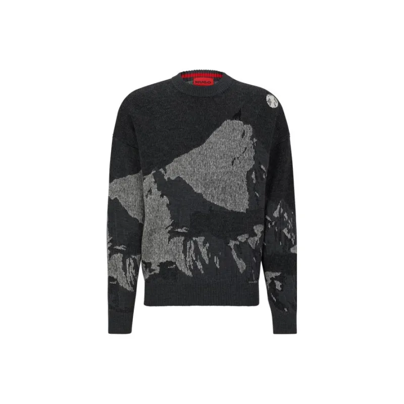 HUGO BOSS FW23 Sweater Men's Dark Gray-0