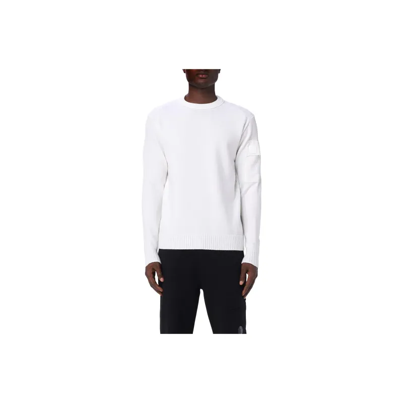 C.P. Company Logo Patch Crewneck Jumper-0