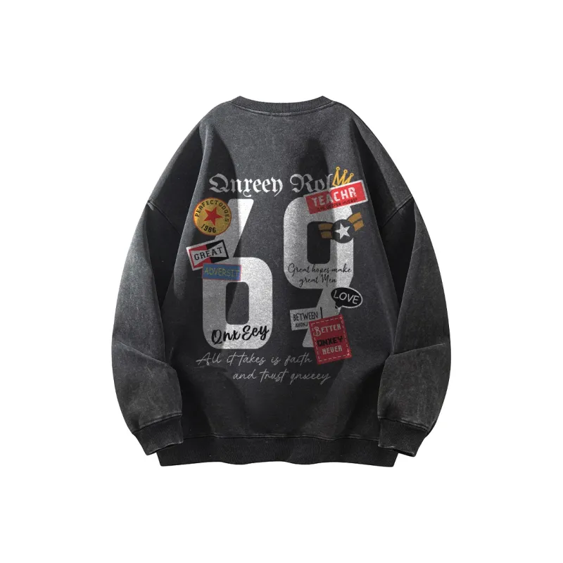 Qnxeey Sweatshirts Unisex-13