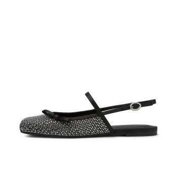 CHARLES&KEITH Small Ck Women's Casual Shoes 1cm Women's BLACK TEXTURED Black Textured