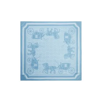 COACH Silk Scarves Women's Blue